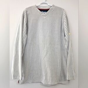 Fahrenheit Sweater Men's Ribbed V-Neck Long Sleeve Pullover Size Medium